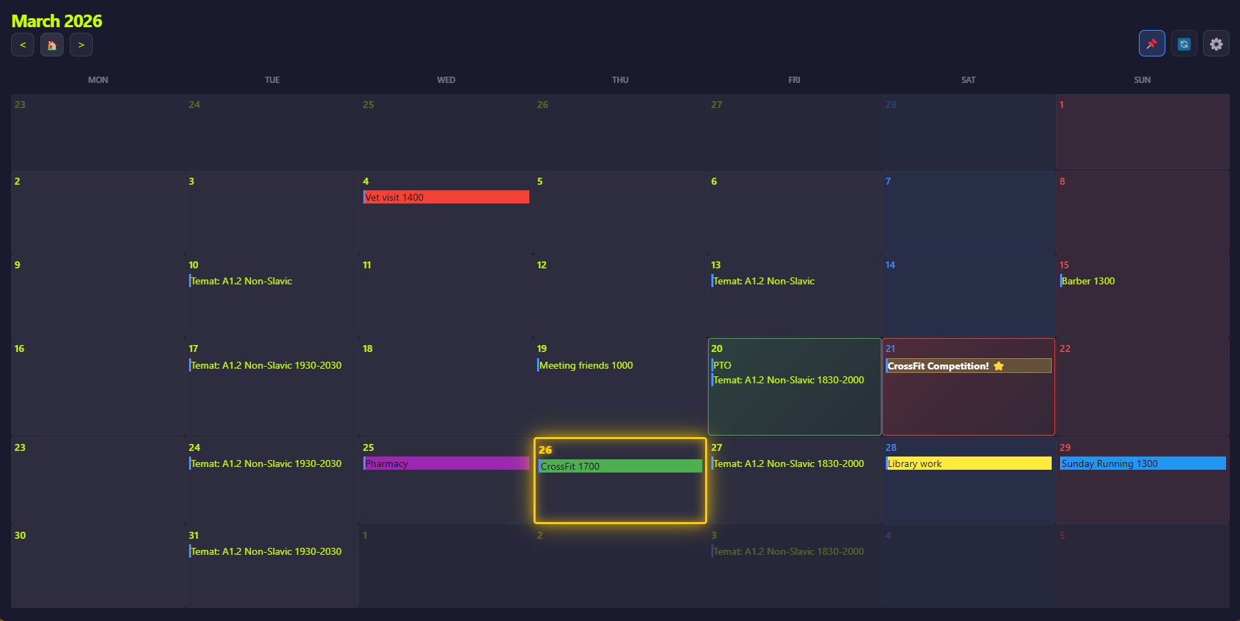 Calendar-On-Demand Screenshot on Windows